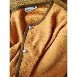 80's Hai Sporting Gear Tangerine Oversized Orange Fleece Varsity Jacket M